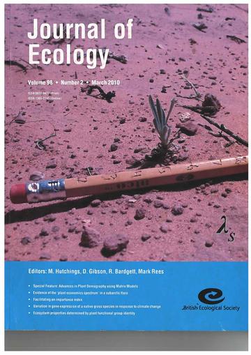 Journal of Ecology 2010 Journal of Ecology 2010
